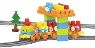 Wader Klocki Baby Blocks Pociąg 89el 41480 $ - Tory, garaże, parkingi - miniaturka - grafika 2