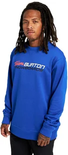 Burton bluza męska OAK CREW Cobalt Blue Heather - Bluzy męskie - miniaturka - grafika 1