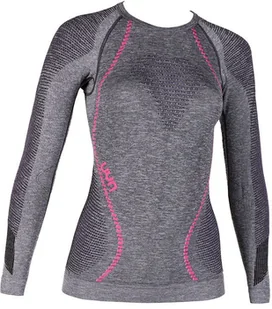 UYN Ambityon Womens Shirt LS Melange Black XS - Pozostała odzież narciarska - miniaturka - grafika 1