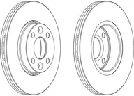 Tarcze hamulcowe - FERODO (FEDERAL-MOGUL)) (FEDERAL-MOGUL)) DDF1201C DDF1201C - miniaturka - grafika 1