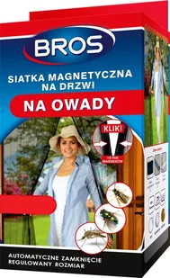 Bros Siatka na drzwi magnetyczna biała - Moskitiery - miniaturka - grafika 2