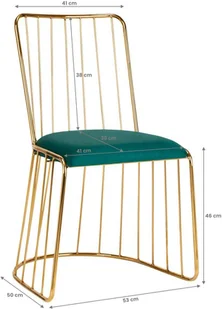 ACTIVESHOP Krzesło velvet qs-m00 złoto zielony P141198 - Krzesła i taborety kosmetyczne - miniaturka - grafika 14