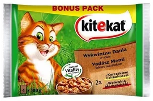 Kitekat Wykwintne dania w sosie - saszetka 13x(4x100g) - Mokra karma dla kotów - miniaturka - grafika 1