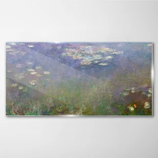 PL Coloray Obraz Szklany Woda lilie Monet 100x50cm - Obrazy i zdjęcia na płótnie - miniaturka - grafika 2