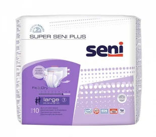 Seni Super Plus, rozmiar S, 10 sztuk SE-094-SM10-A02 - Pieluchy dla dorosłych - miniaturka - grafika 1
