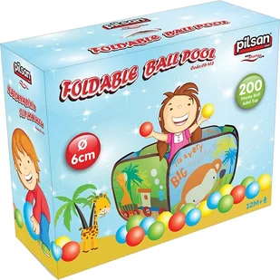 PILSAN PILSAN Kojec składany + 200 piłeczek - Maty edukacyjne - miniaturka - grafika 1