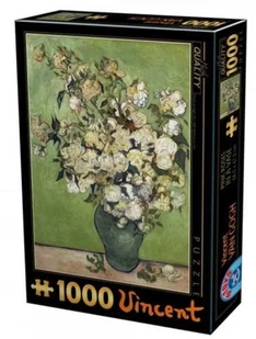 D-Toys Puzzle 1000 Van Gogh, Różowe róże - Puzzle - miniaturka - grafika 1