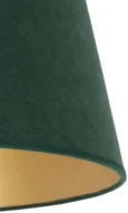Oprawy, klosze i abażury - Euluna Klosz Cone wysokość 25,5 cm, ciemnozielony/złoty - miniaturka - grafika 1