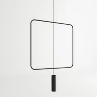 Lampy sufitowe - Lampa wisząca RANA 1 CZARNA TH.018CZ - miniaturka - grafika 1