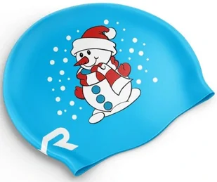 TYR CZEPEK SILIKONOWY CHRISTMAS SWIM CAP BLUE - Pływanie - miniaturka - grafika 1