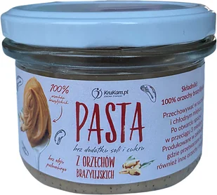 KruKam Pasta z orzechów brazylijskich 150g - Słodkie kremy i masła - miniaturka - grafika 1