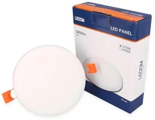 Ledom Panel bezramkowy LED 18W 1800lm 2700K 470638 - Żarówki LED - miniaturka - grafika 1