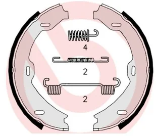 BREMBO Zestaw szczęk hamulcowych S 50 518 - Szczęki hamulcowe - miniaturka - grafika 1