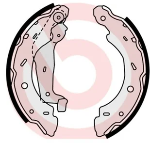 BREMBO Zestaw szczęk hamulcowych S 50 504 - Szczęki hamulcowe - miniaturka - grafika 1