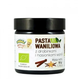 Royal Brand Pasta waniliowa BIO słoik 50g 11ROYPASWB - Zdrowa żywność - miniaturka - grafika 1