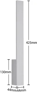 ARCCHIO Arrchio kinkiet LED Thiago aluminium - Lampy ścienne - miniaturka - grafika 5