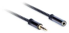 3M Kabel AQ 3,5 mm Jack/3,5 mm Jack M/F xdtjf030) Czarny - Kable - miniaturka - grafika 1