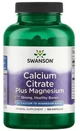Witaminy i minerały - SWANSON Calcium Citrate + Magnesium 150 caps - miniaturka - grafika 1