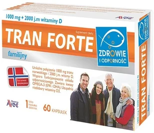 Avec Pharma TRAN Familijny FORTE x60 kapsułek - Przeziębienie i grypa - miniaturka - grafika 1