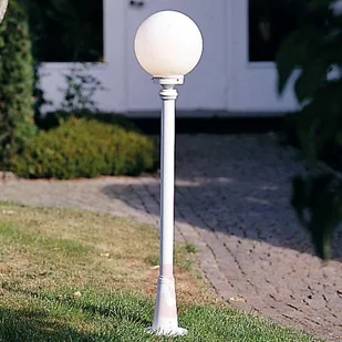 KONSTSMIDE Piękny słupek oświetleniowy Arcturus, biały - Lampy ogrodowe - miniaturka - grafika 1