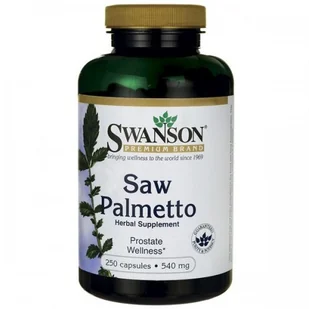 SWANSON Saw Palmetto 540mg - (250 kap) - Witaminy i minerały dla sportowców - miniaturka - grafika 1