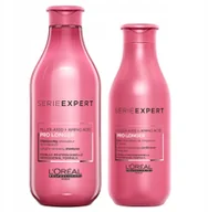 Zestawy kosmetyków damskich - Loreal Pro Longer mocne szampon 300ml odżywka 200 - miniaturka - grafika 1