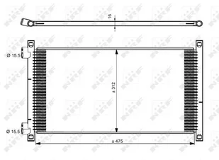 NRF CHŁODNICA KLIMATYZACJI 35490 35490 - Chłodnice - miniaturka - grafika 1