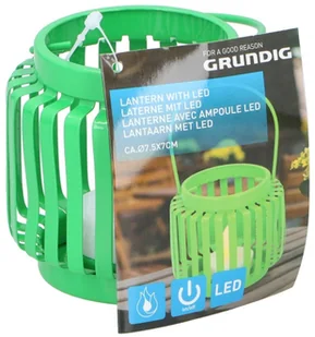 Grundig Grundig - LED Latarnia LED/1xCR2032 zielony - Lampy pozostałe - miniaturka - grafika 1