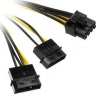 Kable komputerowe i do monitorów - Akasa Stromadapter 4-Pol Molex an PCIe 15cm ZUAD-1009 - miniaturka - grafika 1