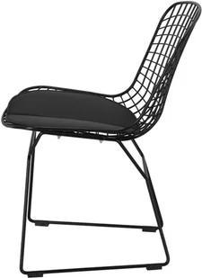D2.Design DESIGN Krzesło Harry czarne / czarna poduszka - Krzesła - miniaturka - grafika 12