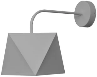 Helam Kinkiet ADAMANT 1xE27/60W/230V szary - Lampy ścienne - miniaturka - grafika 1