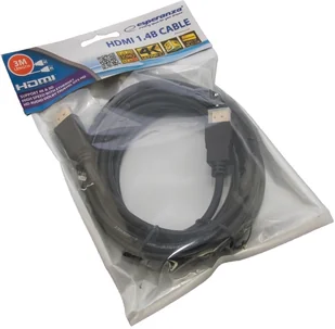 Esperanza Kabel HDMI EB188 HDMI/HDMI 3,0m czarny EB188 - Huby USB - miniaturka - grafika 2
