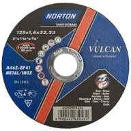 Tarcze do pił - NORTON VULCAN Tarcza do cięcia stali T41 śr. 125 mm VULCAN - miniaturka - grafika 1