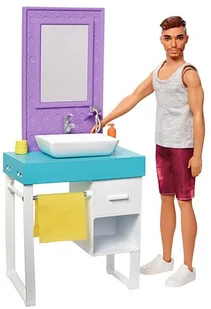 Barbie Lalka Ken domowe zajęcia FYK53) 314719 - Akcesoria dla lalek - miniaturka - grafika 2