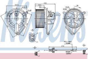 NISSENS Wentylator wnętrza NISSENS 87039 - Uszczelki silnikowe - miniaturka - grafika 1