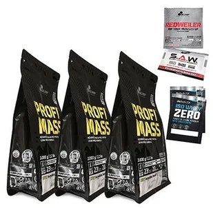 Olimp Profi Mass 3x 1000 g + Próbki 5szt. - Odżywki na masę - miniaturka - grafika 1