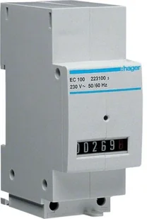 Hager Licznik czasu pracy EC100 EC100 - Inne akcesoria elektryczne - miniaturka - grafika 1