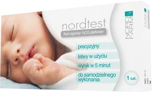 Nord Farm Test Ciążowy NORDTEST płytkowy HCG 9075263 - Testy ciążowe i diagnostyczne - miniaturka - grafika 1
