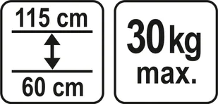 Yato PODPORA TELESKOPOWA 60-115 CM YT-64551 YT-64551 - Pozostałe wyposażenie warsztatu - miniaturka - grafika 3