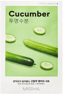 MISSHA Missha Airy Fit Sheet Mask (Cucumber), 20 g - Maseczki do twarzy - miniaturka - grafika 2