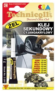 Tytan Technicqll sekundowy żel 2 g - Kleje i inne preparaty budowlane - miniaturka - grafika 1