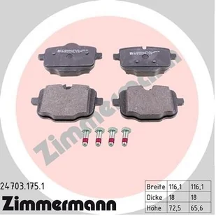 ZIMMERMANN Klocki hamulcowe - komplet 24703.175.1 - Klocki hamulcowe - miniaturka - grafika 1