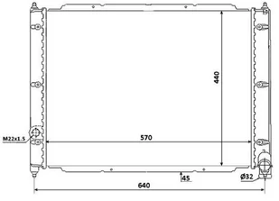 NRF Chłodnica, układ chłodzenia silnika 53944 - Chłodnice - miniaturka - grafika 1