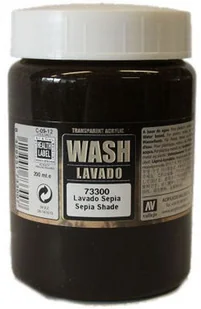 Vallejo Game Color Sepia Wash 200 ml. Vallejo 73300 - Kolejki i akcesoria - miniaturka - grafika 1