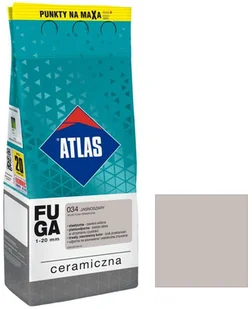 Atlas Fuga ceramiczna 034 jasnoszary 2 kg - Fugi - miniaturka - grafika 1