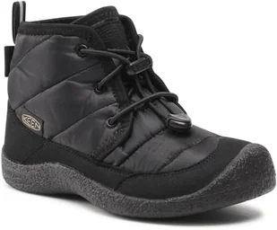 Trekkingi KEEN - Howser II Chukka Wp 1025513 Black/Black - Buty trekkingowe dziecięce - miniaturka - grafika 1