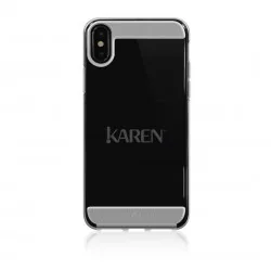 Rock Black Air Case do iPhone X przezroczysty - Etui i futerały do telefonów - miniaturka - grafika 1