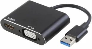 KARTA GRAFICZNA z USB 3.0 na HDMI oraz VGA splitter - Adaptery i przejściówki - miniaturka - grafika 1