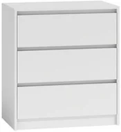 Komody - Topeshop Komoda TOPESHOP Karo, biała, 78x70x43 cm - miniaturka - grafika 1