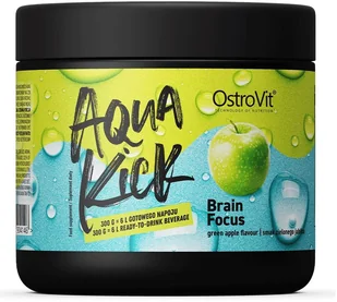 OstroVit Aqua Kick - Brain Focus 300g zielone jabłko - Aminokwasy - miniaturka - grafika 1